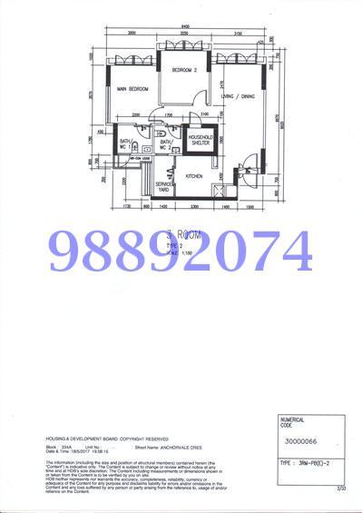 Blk 334A Anchorvale Crescent (Sengkang), HDB 3 Rooms #144878352